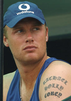 Andrew Flintoff Left Arm Tattoo